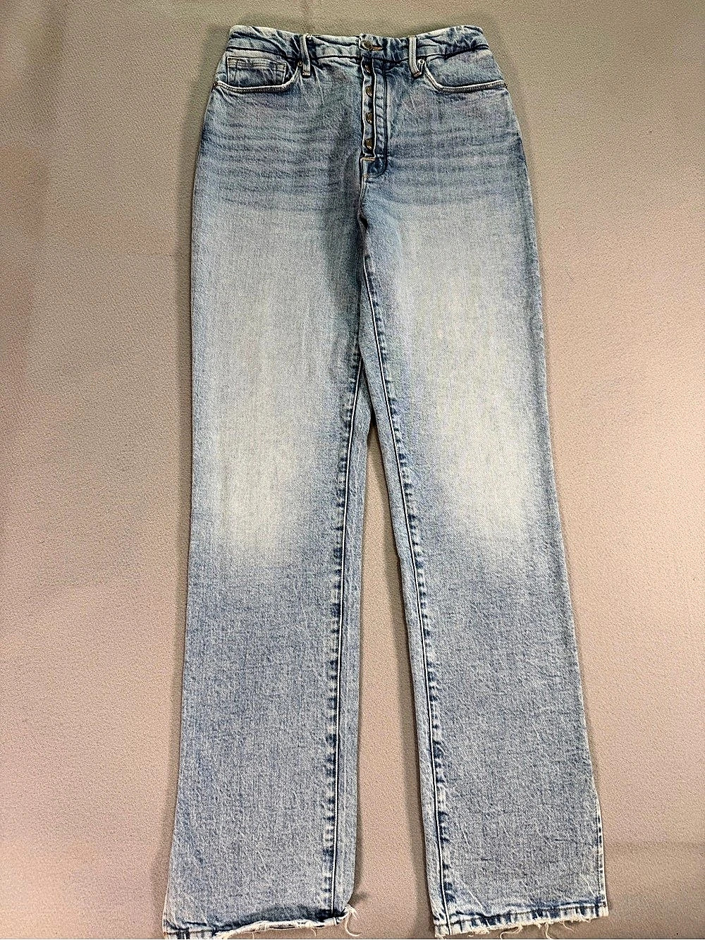 Good American Good Legs Straight Leg Jeans in Blue Size 4